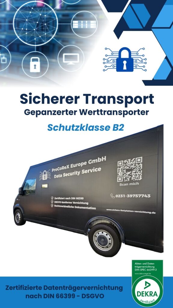 sicherer Transport nrw Bild Transporter daten sicher shreddern